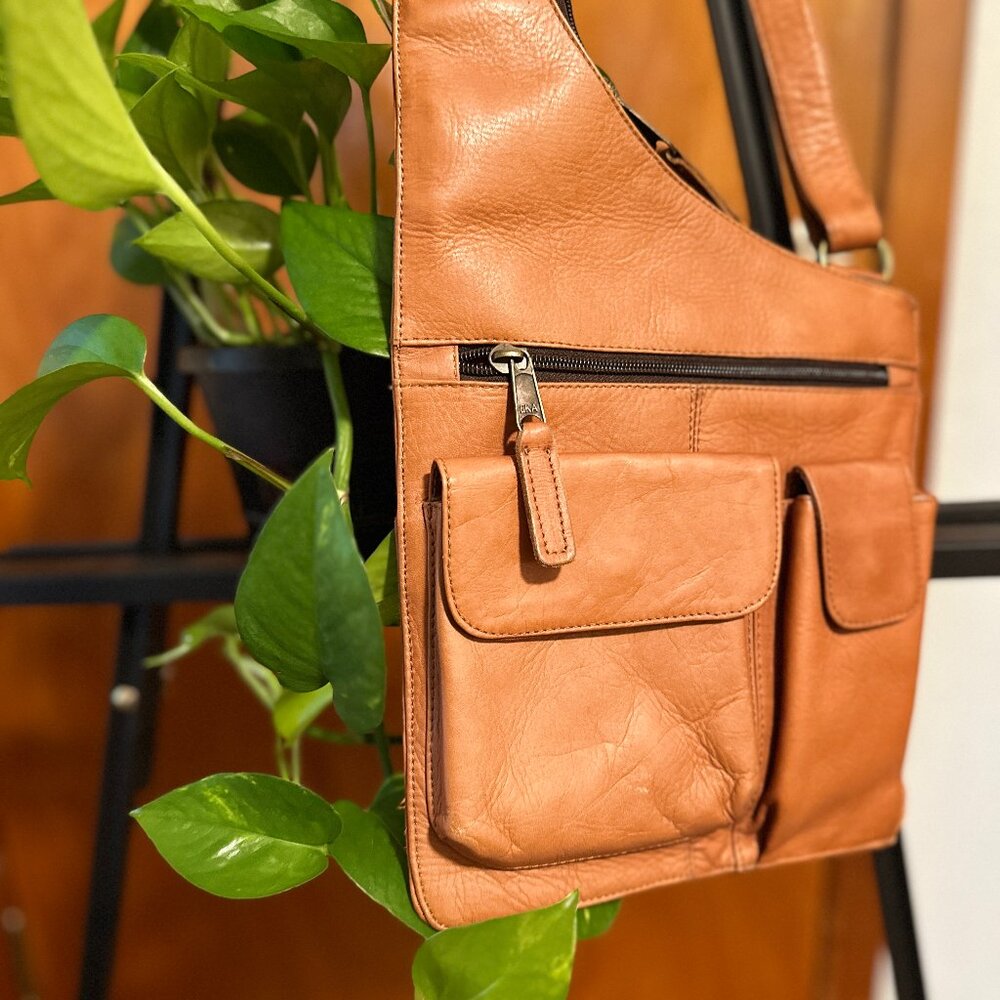 Latico Orange Leather Crossbody (1st Edition)